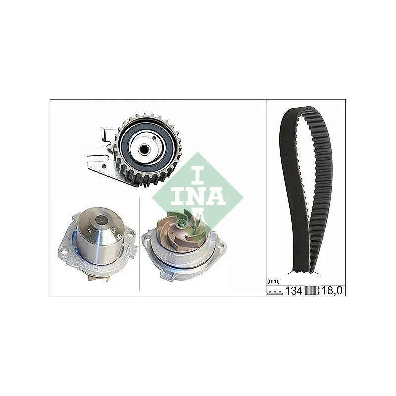 Pompe à eau + kit de courroie de distribution INA 530 0221 30