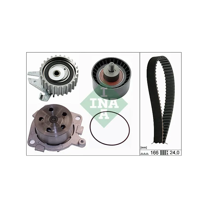 Pompe à eau + kit de courroie de distribution INA 530 0226 30