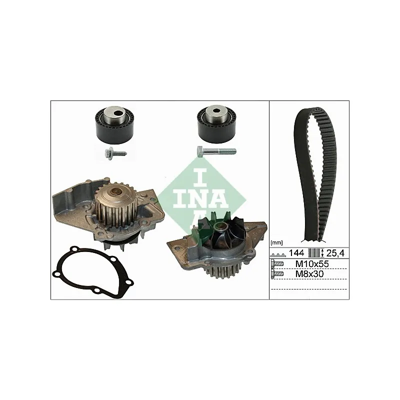 Pompe à eau + kit de courroie de distribution INA 530 0235 30