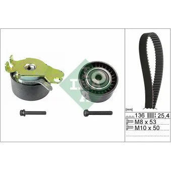 Kit de distribution INA 530 0236 10