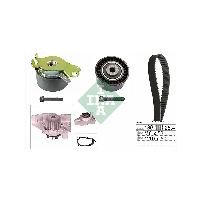 Pompe à eau + kit de courroie de distribution INA 530 0236 30