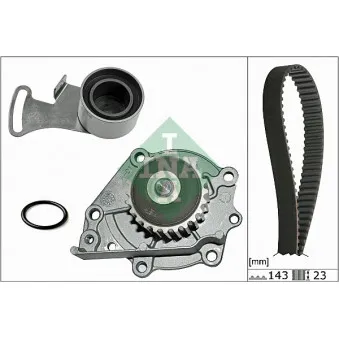 Pompe à eau + kit de courroie de distribution INA 530 0242 30