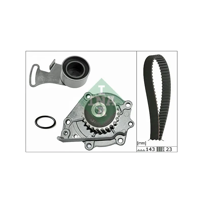 Pompe à eau + kit de courroie de distribution INA 530 0242 30