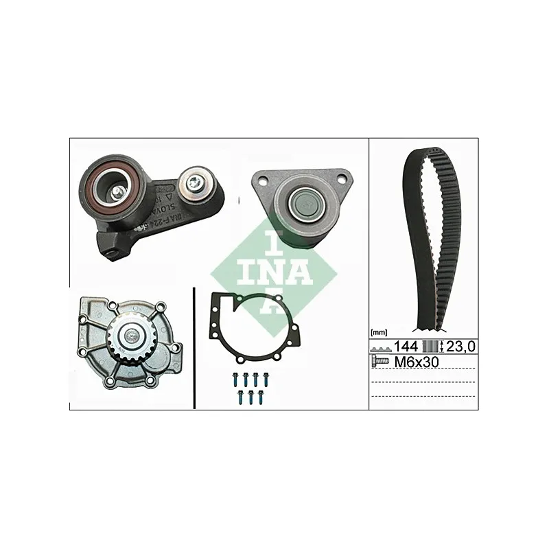 Pompe à eau + kit de courroie de distribution INA 530 0250 30