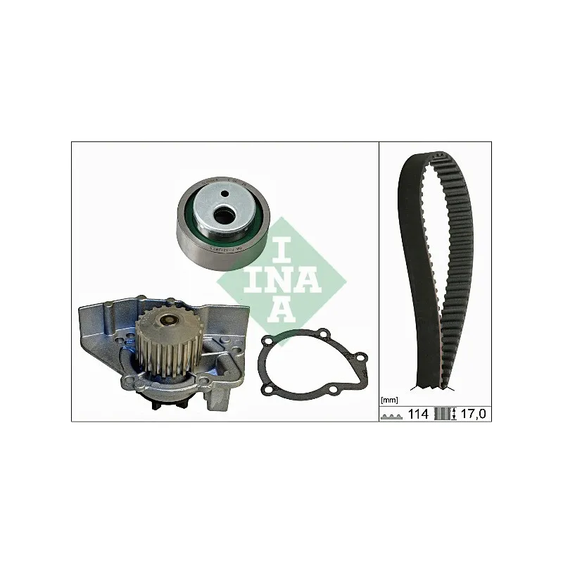 Pompe à eau + kit de courroie de distribution INA 530 0258 30