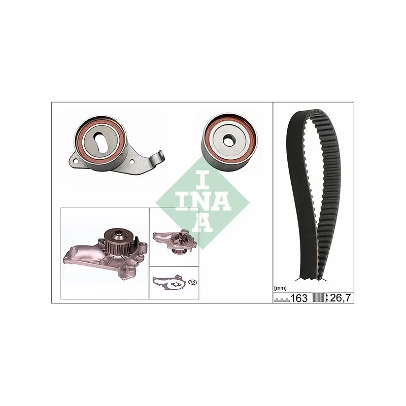 Pompe à eau + kit de courroie de distribution INA 530 0268 30