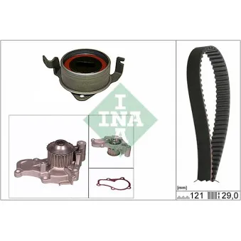 Pompe à eau + kit de courroie de distribution INA 530 0309 30