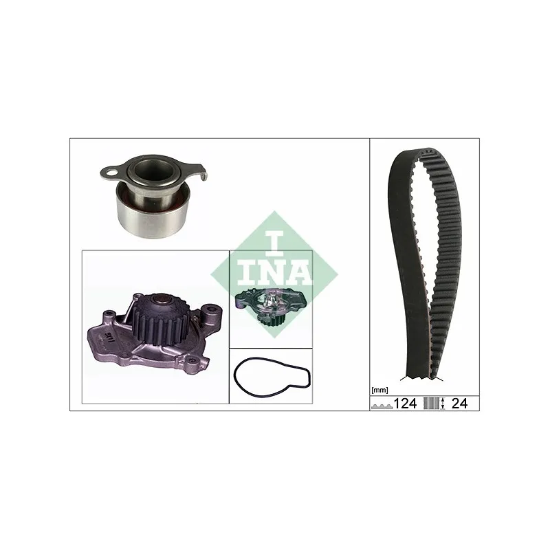 Pompe à eau + kit de courroie de distribution INA 530 0312 30