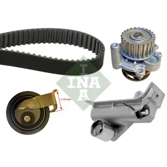 Pompe à eau + kit de courroie de distribution INA 530 0345 30