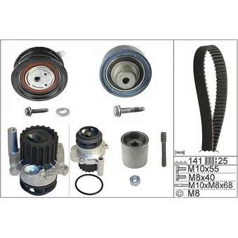 Pompe à eau + kit de courroie de distribution INA 530 0361 32