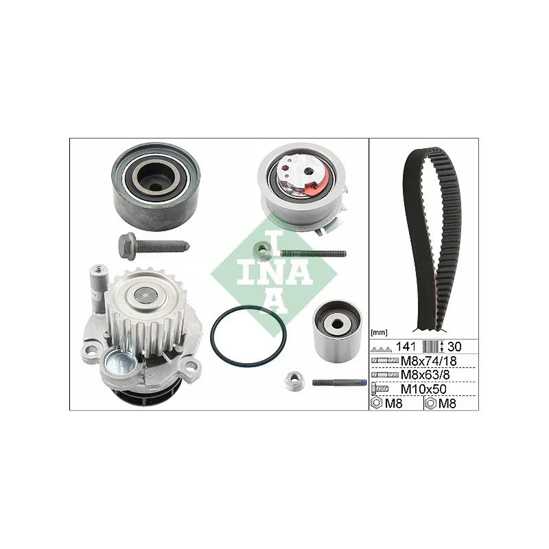 Pompe à eau + kit de courroie de distribution INA 530 0405 30