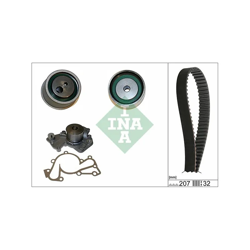 Pompe à eau + kit de courroie de distribution INA 530 0430 30