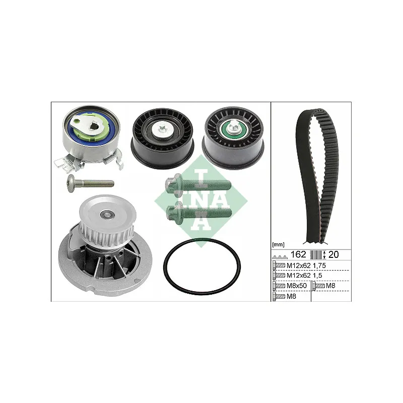 Pompe à eau + kit de courroie de distribution INA 530 0441 30
