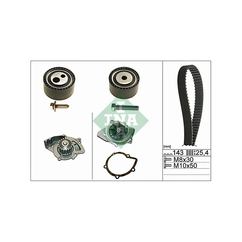 Pompe à eau + kit de courroie de distribution INA 530 0447 30