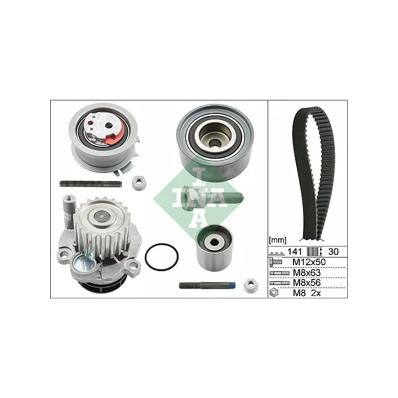 Pompe à eau + kit de courroie de distribution INA 530 0463 30