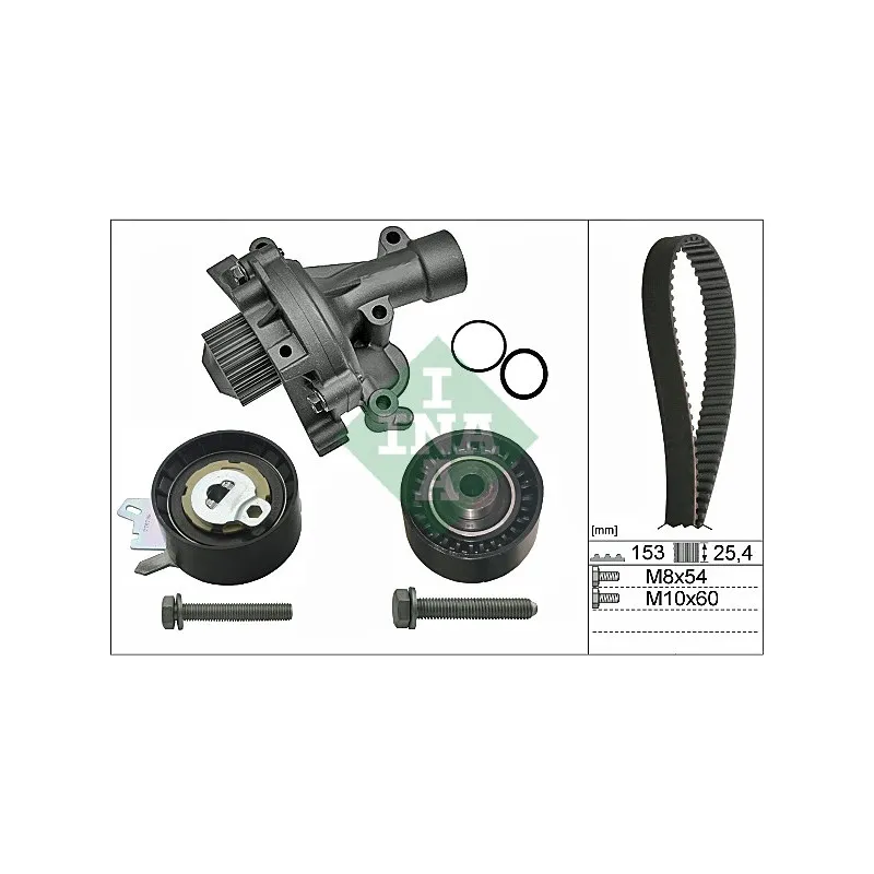 Pompe à eau + kit de courroie de distribution INA 530 0471 30
