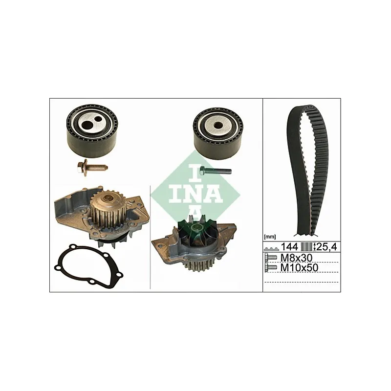 Pompe à eau + kit de courroie de distribution INA 530 0474 30