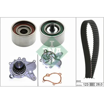 Pompe à eau + kit de courroie de distribution INA 530 0502 30