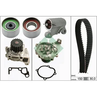 Pompe à eau + kit de courroie de distribution INA 530 0519 30