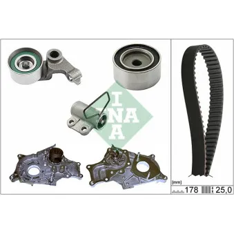 Pompe à eau + kit de courroie de distribution INA 530 0543 31