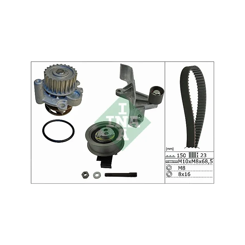 Pompe à eau + kit de courroie de distribution INA 530 0546 30