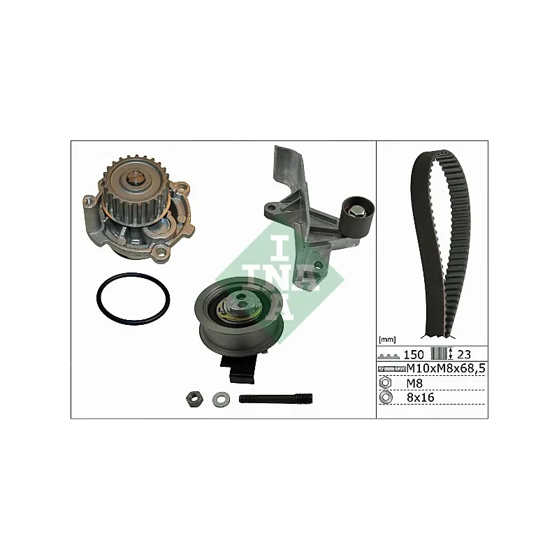 Pompe à eau + kit de courroie de distribution INA 530 0546 31