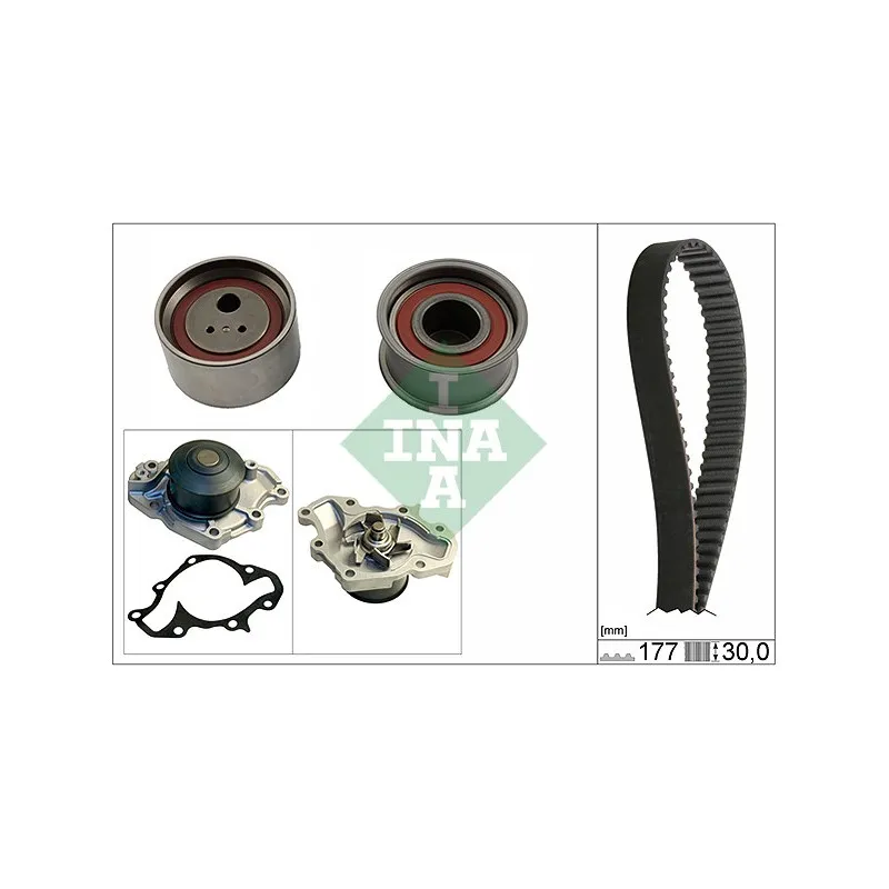 Pompe à eau + kit de courroie de distribution INA 530 0566 30