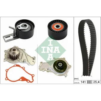 Pompe à eau + kit de courroie de distribution INA 530 0578 30