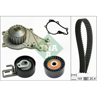Pompe à eau + kit de courroie de distribution INA 530 0611 30