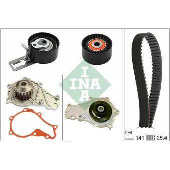 Pompe à eau + kit de courroie de distribution INA 530 0612 30
