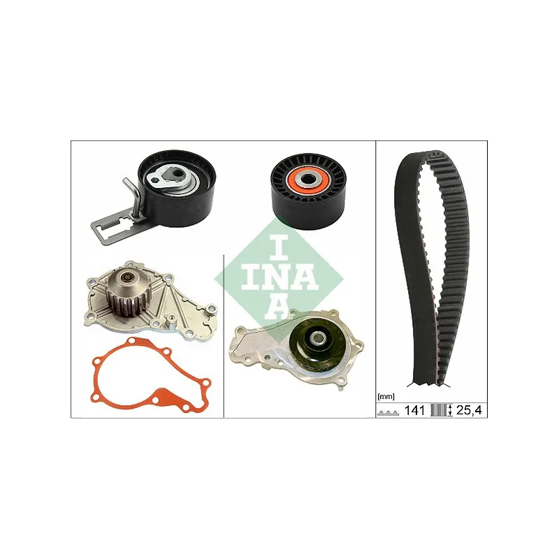 Pompe à eau + kit de courroie de distribution INA 530 0612 30