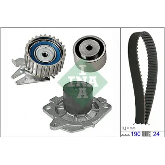 Pompe à eau + kit de courroie de distribution INA 530 0620 30