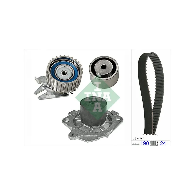 Pompe à eau + kit de courroie de distribution INA 530 0620 30