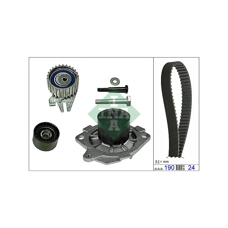 Pompe à eau + kit de courroie de distribution INA 530 0622 30