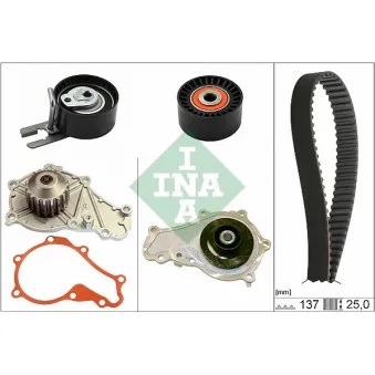 Pompe à eau + kit de courroie de distribution INA 530 0632 30
