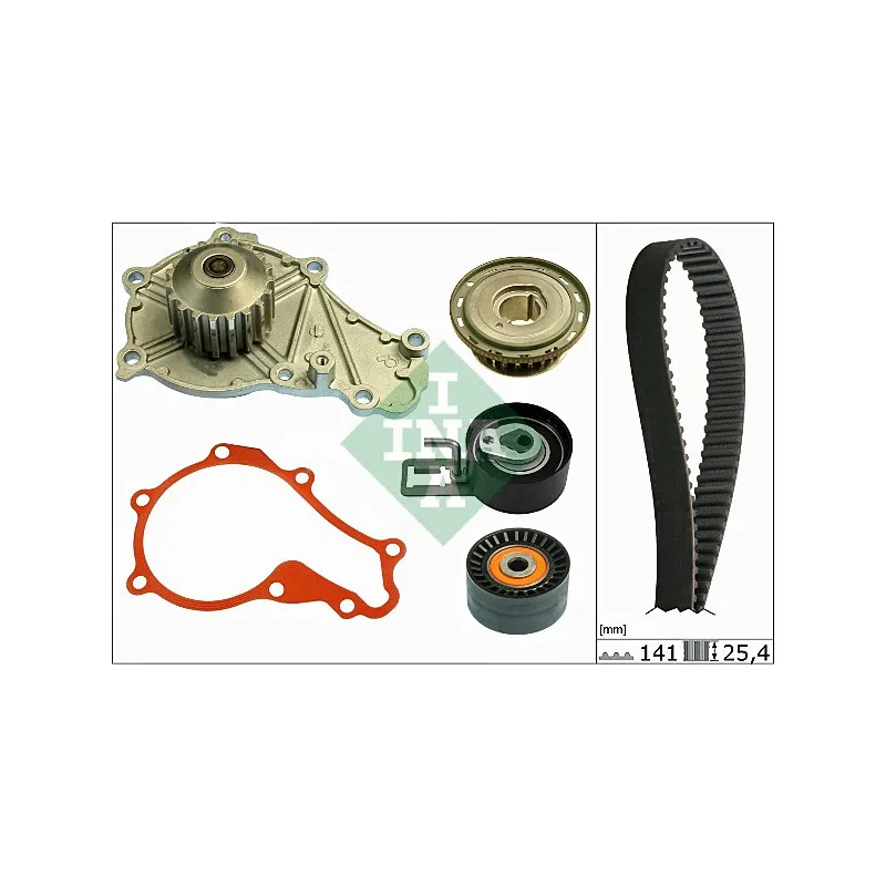 Pompe à eau + kit de courroie de distribution INA 530 0634 30