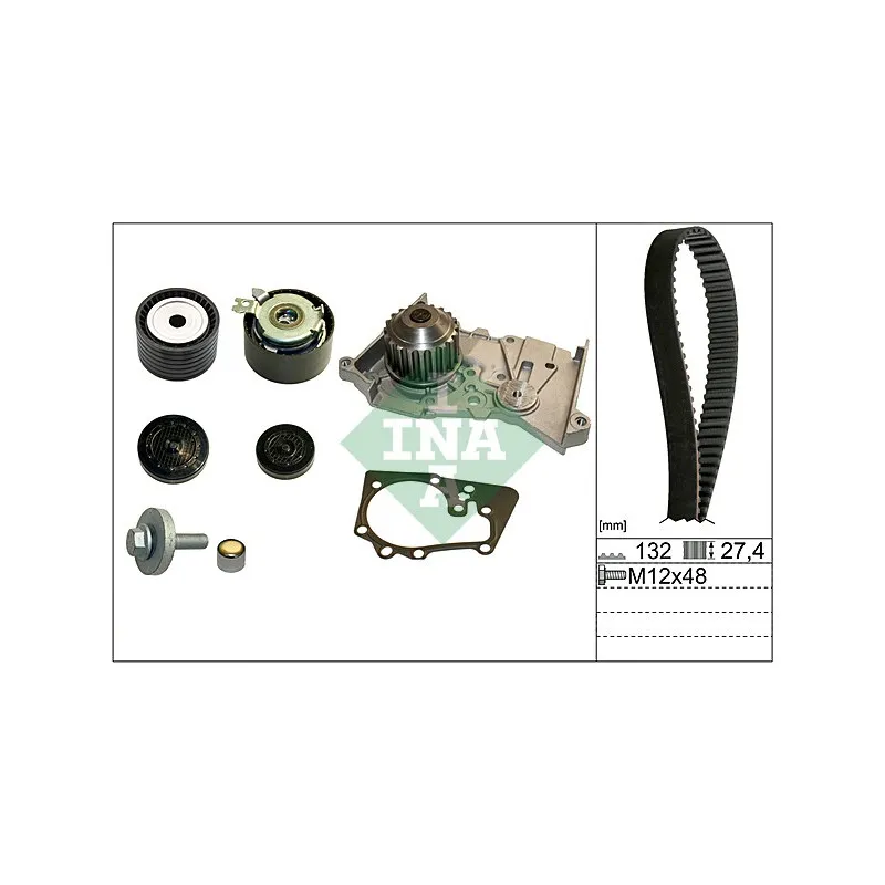 Pompe à eau + kit de courroie de distribution INA 530 0640 30