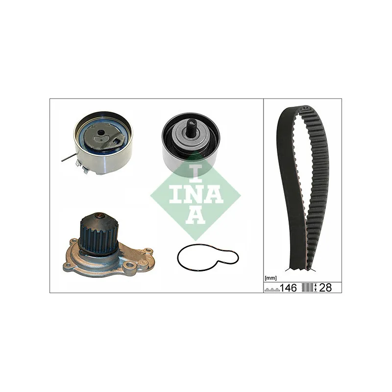 Pompe à eau + kit de courroie de distribution INA 530 0641 30