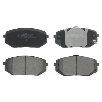 Jeu de 4 plaquettes de frein avant ABE C10541ABE