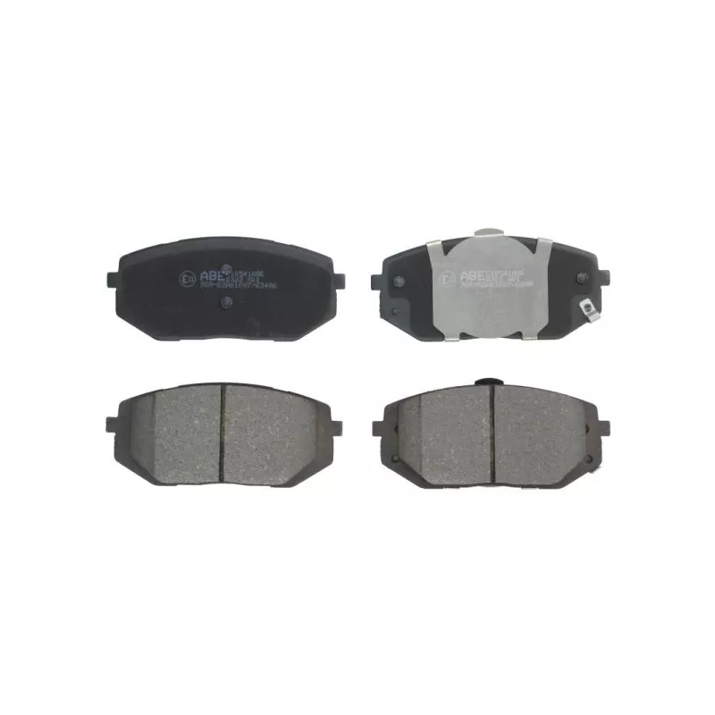 Jeu de 4 plaquettes de frein avant ABE C10541ABE