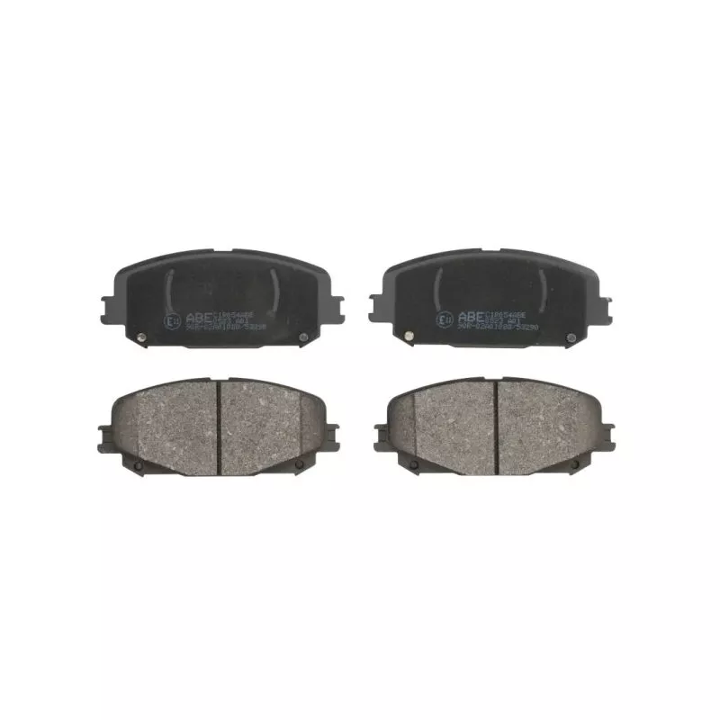 Jeu de 4 plaquettes de frein avant ABE C1R054ABE