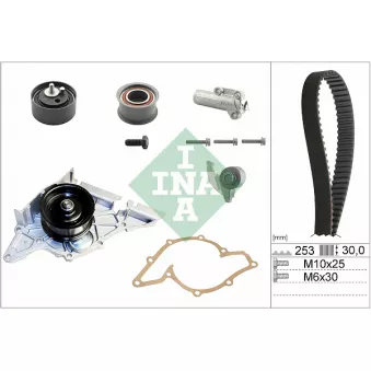 Pompe à eau + kit de courroie de distribution INA 530 0179 33