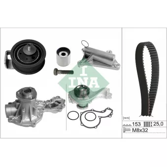 Pompe à eau + kit de courroie de distribution INA 530 0359 30