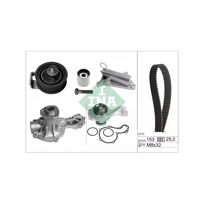 Pompe à eau + kit de courroie de distribution INA 530 0359 30