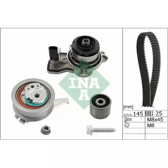 Pompe à eau + kit de courroie de distribution INA 530 0665 30