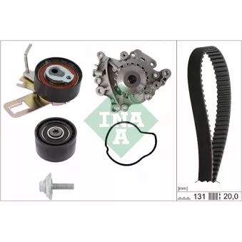 Pompe à eau + kit de courroie de distribution INA 530 0760 30