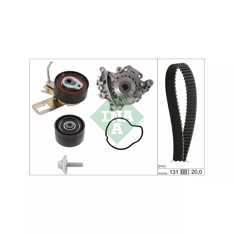 Pompe à eau + kit de courroie de distribution INA 530 0760 30