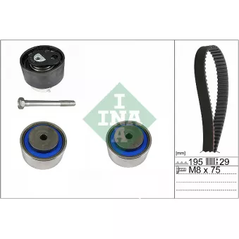 Kit de distribution INA 530 0765 10