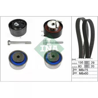 Kit de distribution INA 530 0766 10