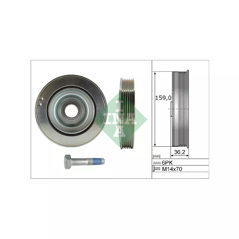 Kit de poulies, vilebrequin INA 544 0173 20